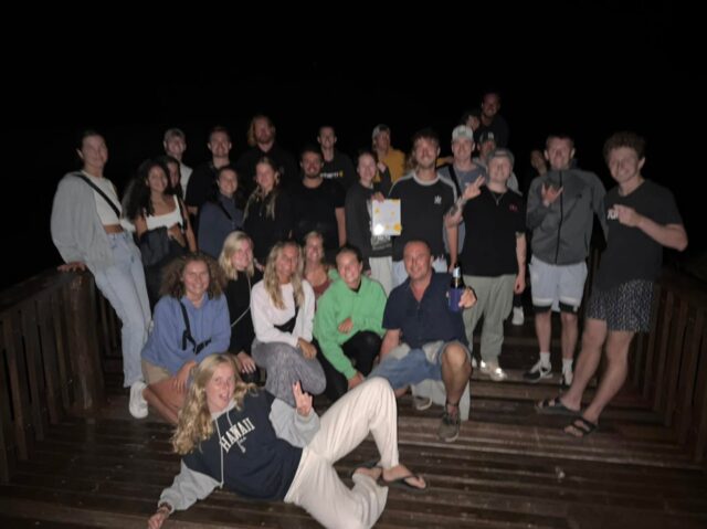 The CB crew out watching the lunar eclipse at discovery lookout 🍀