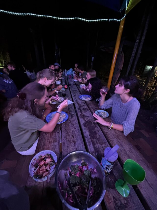 A banana feast provided by scotty 😋 $15 dinners on Sunday ❤️❤️❤️